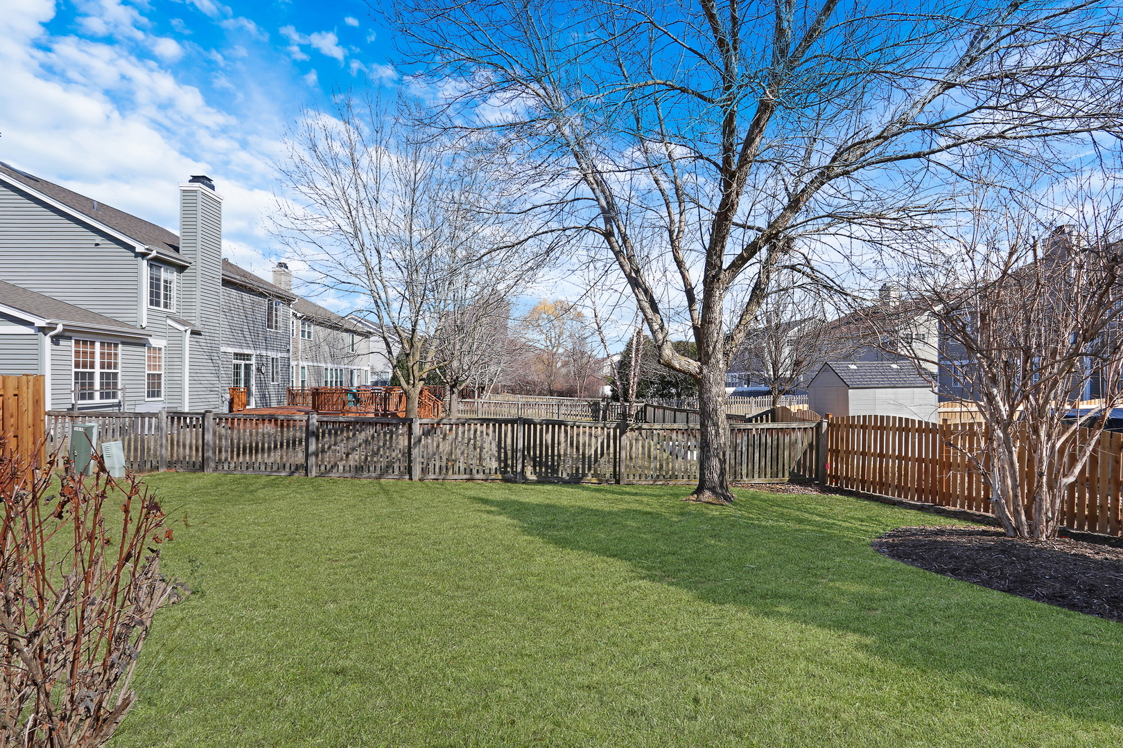 1135 Hadley Circle Gurnee, IL 60031 - Photo 54 of 60 a garden with trees in front of it