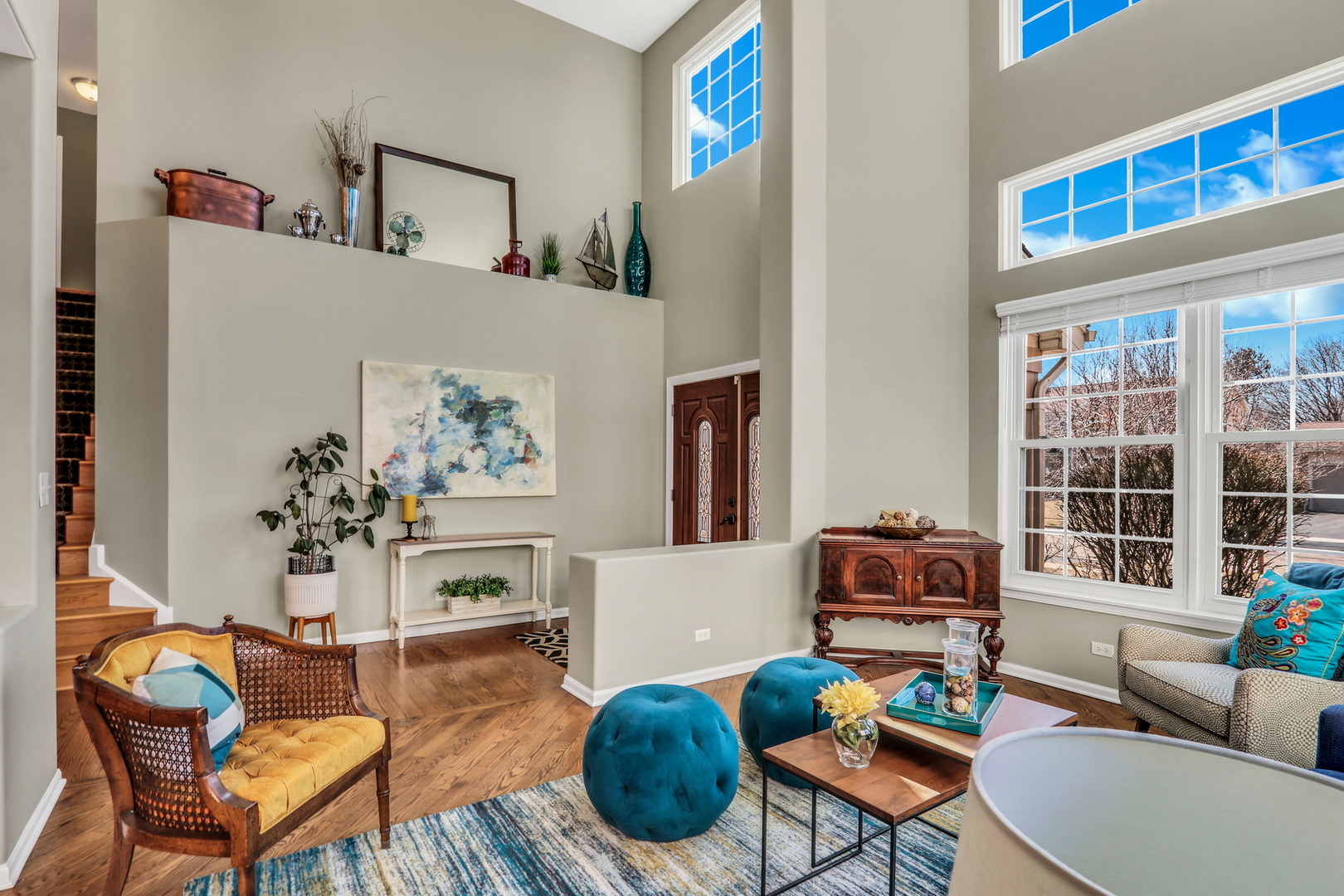1135 Hadley Circle Gurnee, IL 60031 - Photo 8 of 60 a living room with furniture fireplace and window