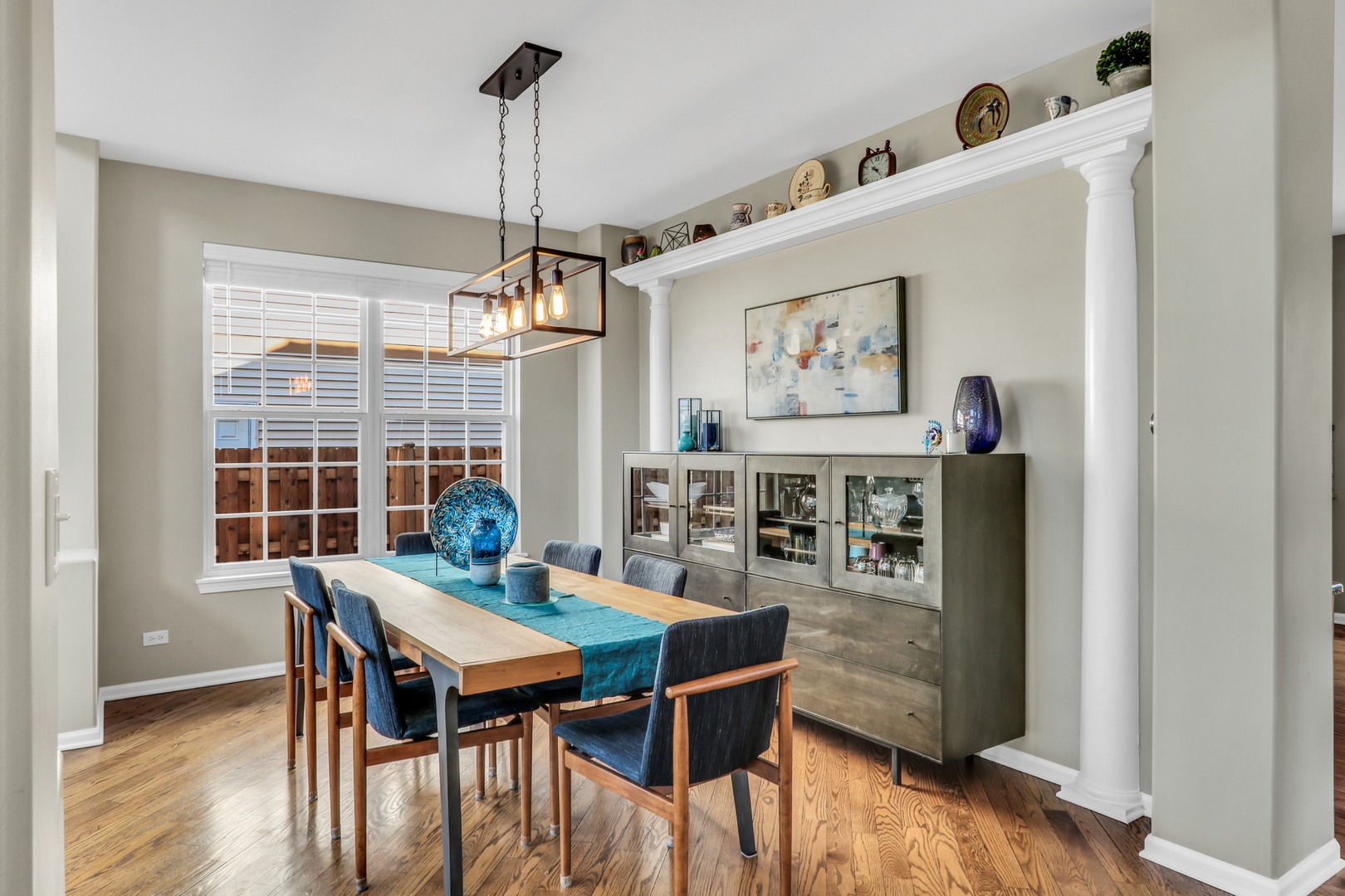 1135 Hadley Circle Gurnee, IL 60031 - Photo 9 of 60 a view of a dining room with furniture window and wooden floor