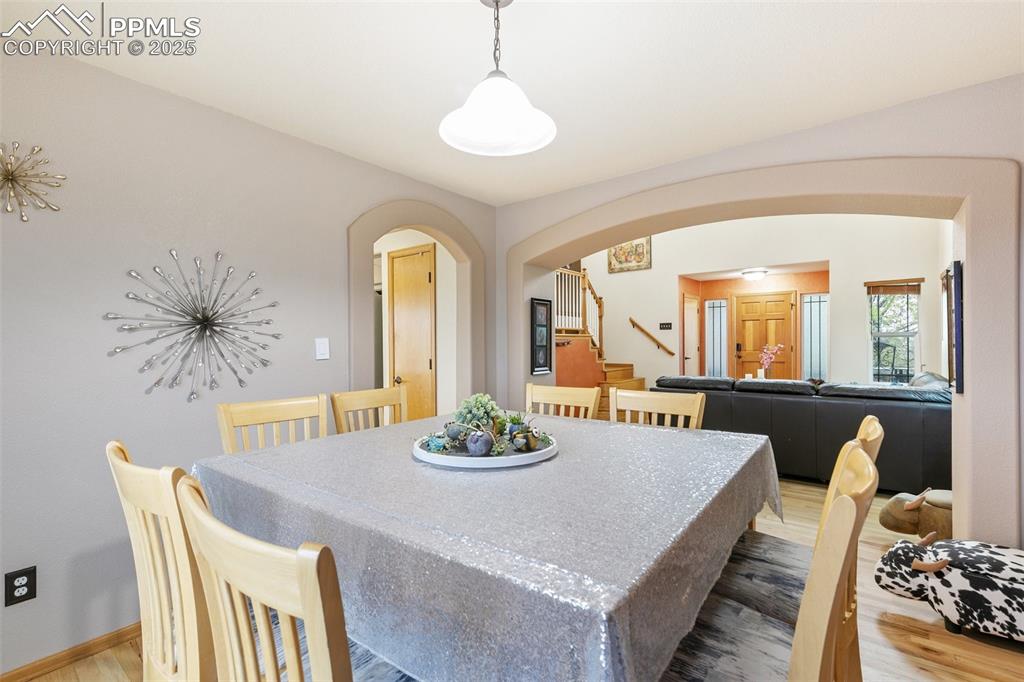11960 Conestoga Trail South Elbert, CO 80106 - Photo 9 of 49 a dining room with furniture and window