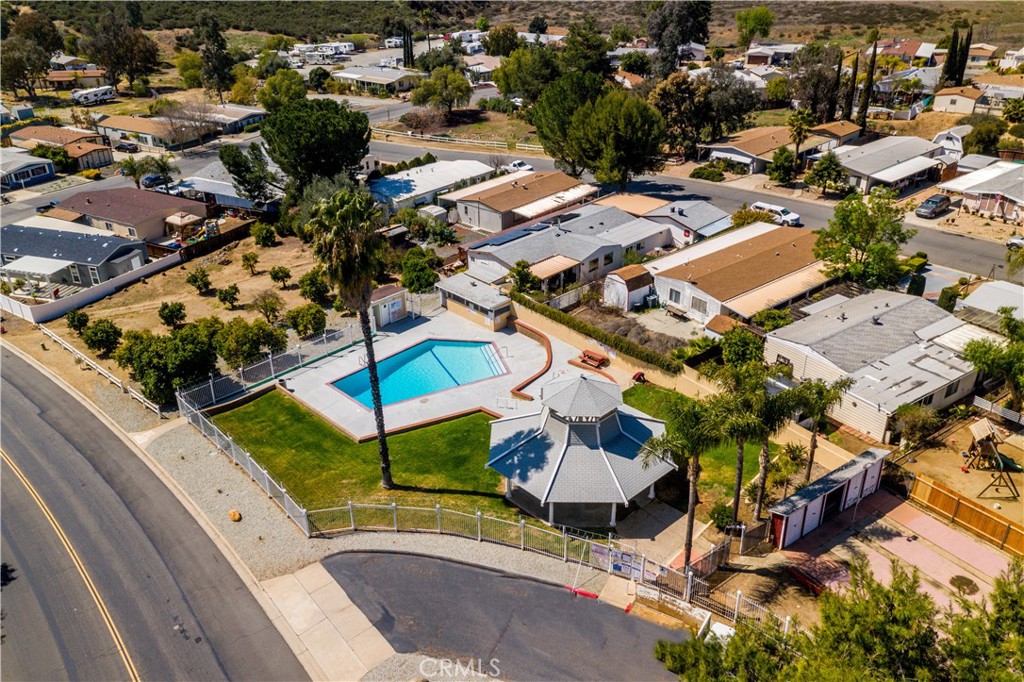 33950 Plowshare Road Wildomar, CA 92595 - Photo 47 of 62 an aerial view of a house with a swimming pool