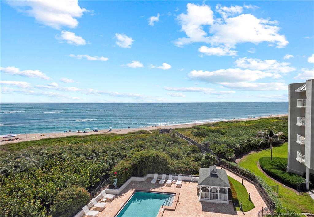 a view of a city with ocean