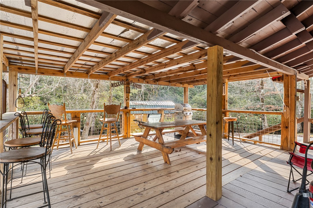 260 Hickory Ridge Mountain Rest, SC 29664 - Photo 23 of 39 This spacious outdoor deck offers an ideal setting for relaxation and entertainment.
