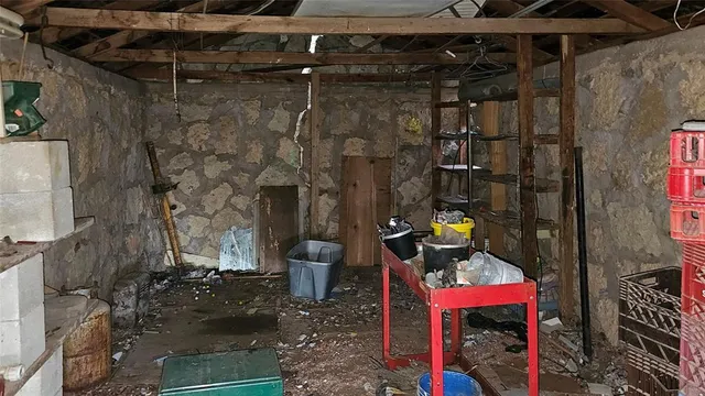 a view of storage and utility room