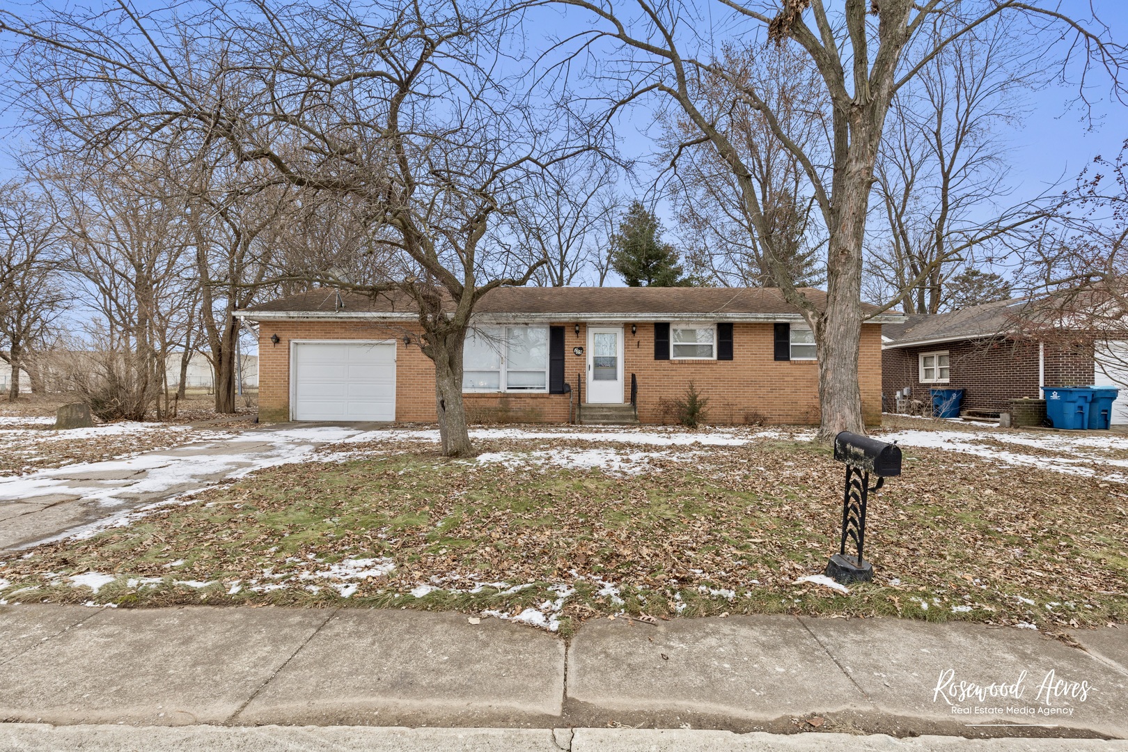 209 West Indiana Street Momence, IL 60954 - Photo 2 of 34 a view of a house with a yard covered in snow