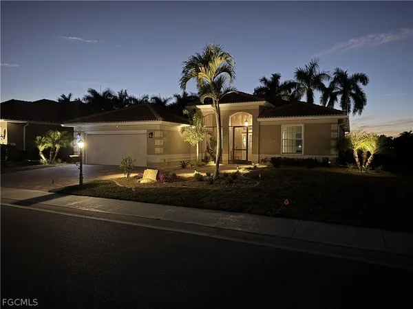 a view of a house with sitting area