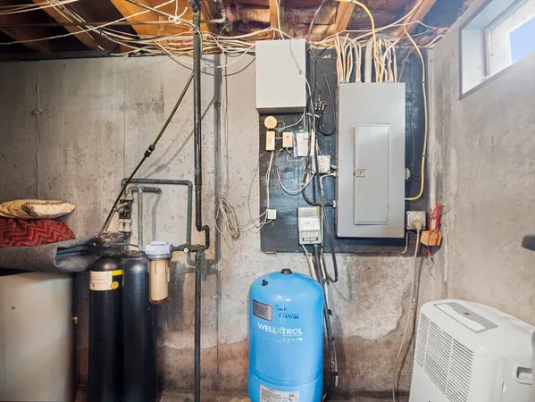 a view of storage and utility room