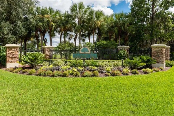 a view of backyard with green space