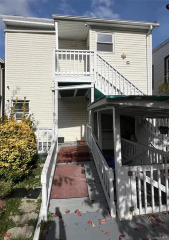a front view of a house with entryway
