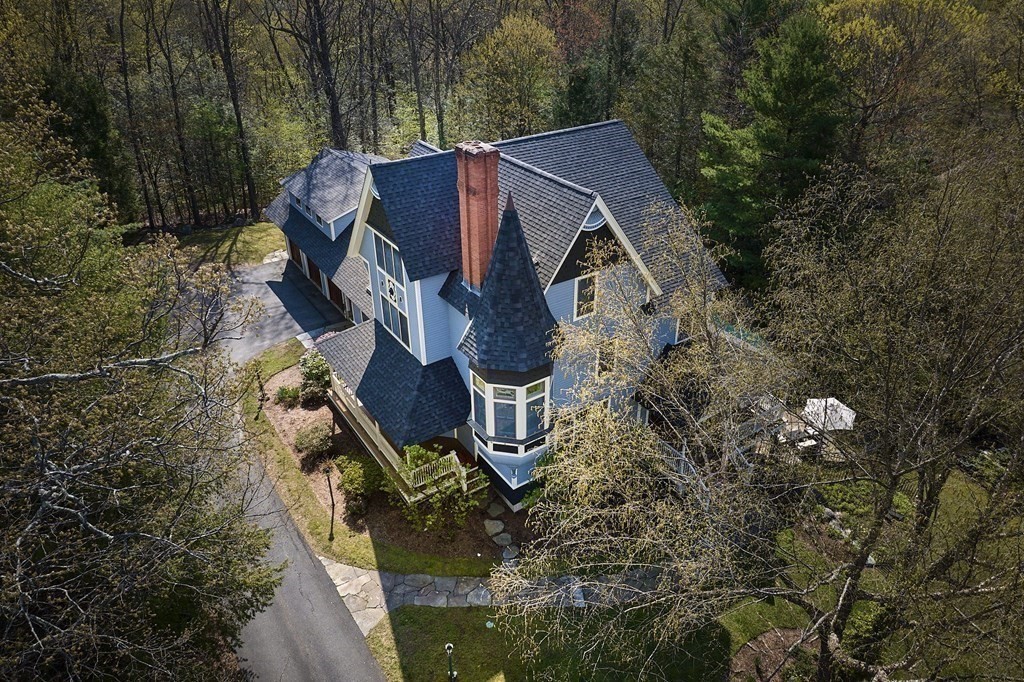31 Rustlewood Ridge Northampton, MA 01062 - Photo 41 of 42 a aerial view of a house with garden space and sitting area