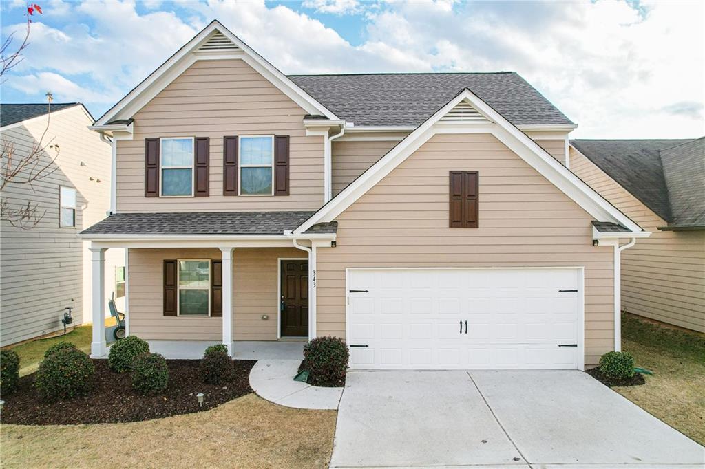 a view of a white house