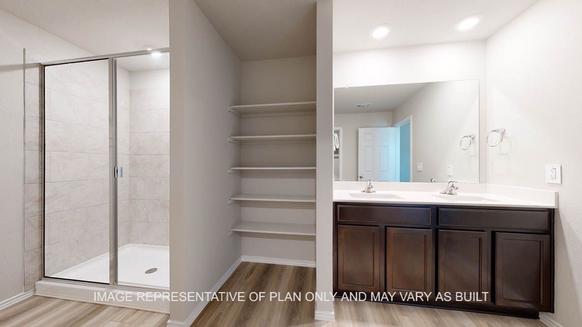 3016 Taddy Road Lorena, TX 76655 - Photo 16 of 29 a bathroom with a sink and a mirror