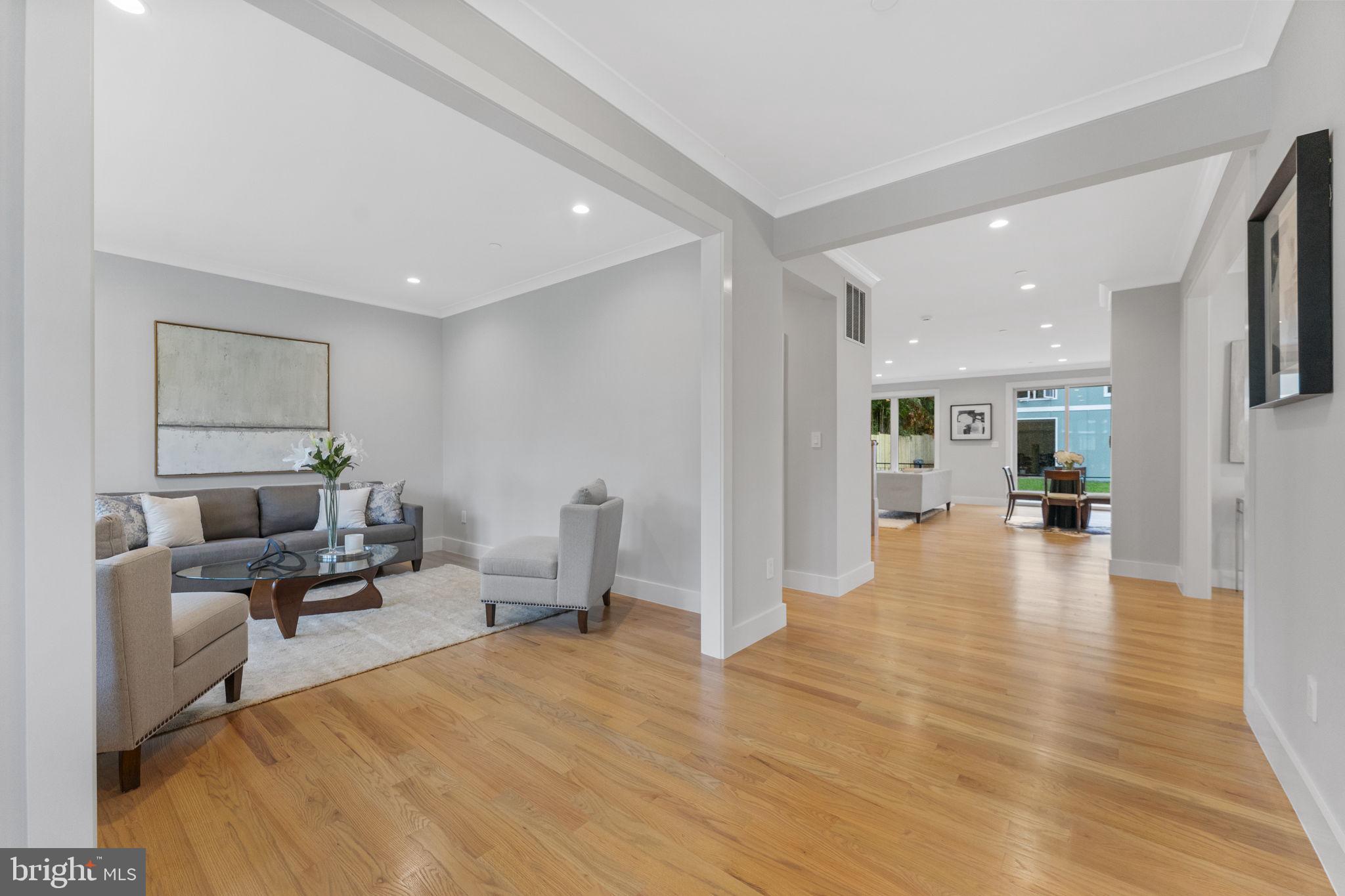 2720 Jennings Road Kensington, MD 20895 - Photo 7 of 51 Formal living room is mirrored by an open office