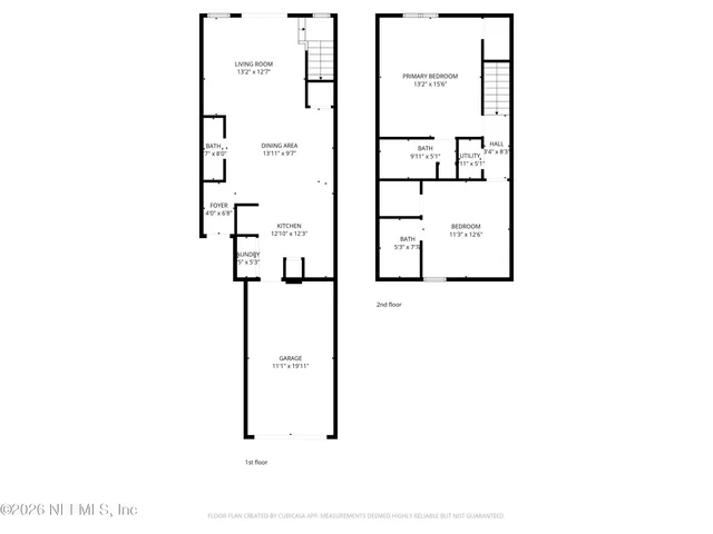 a view of a hallway with closet and wooden floor
