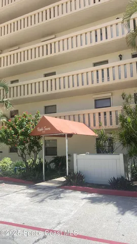 a front view of a building