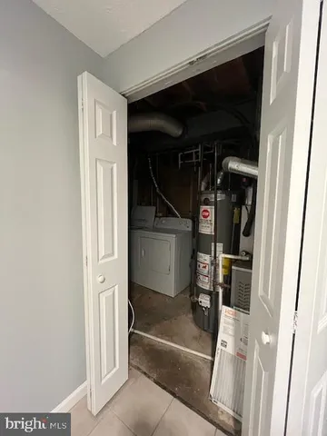 a view of storage and utility room