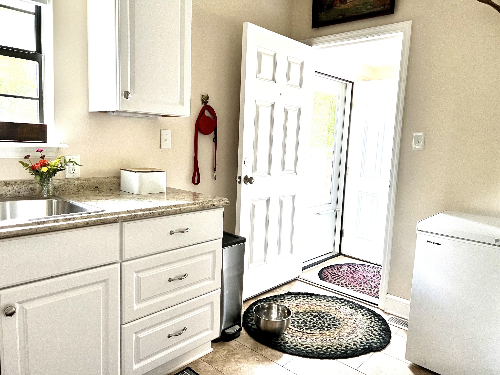 639 Neelys Bend Road Madison, TN 37115 - Photo 11 of 16 a bathroom with a granite countertop sink and a mirror