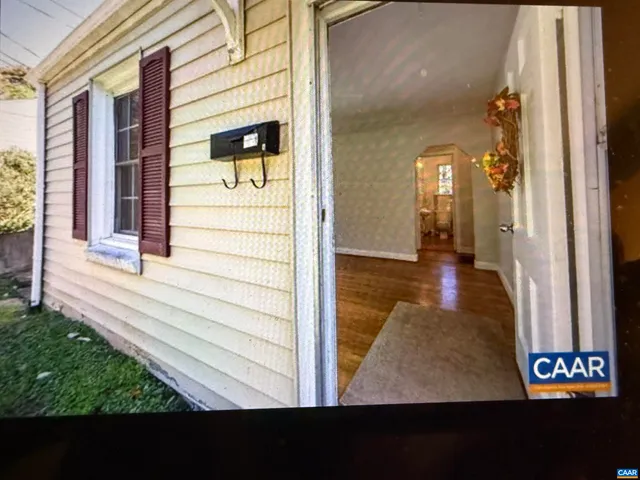 a view of a entryway door front of house