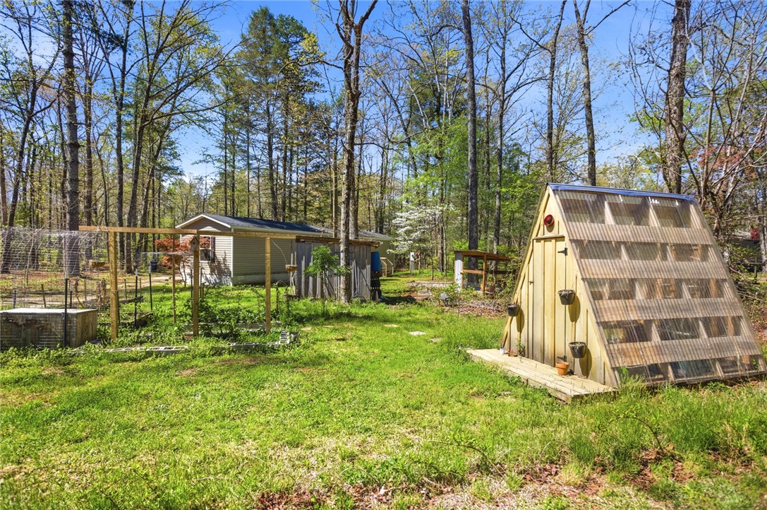 289 Bauknight Road Mountain Rest, SC 29664 - Photo 32 of 36 This verdant outdoor space offers ample room for gardening and relaxation, surrounded by nature's tranquility.