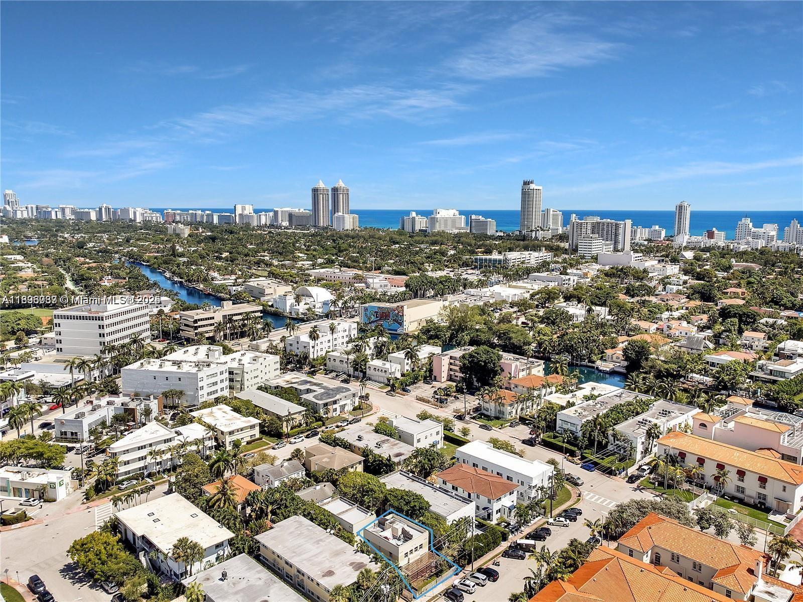 833 West 39th Street, Unit 5 Miami Beach, FL 33140 - Photo 12 of 12 an aerial view of a city