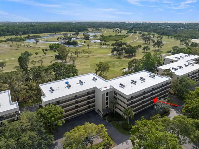 a front view of a multi story building