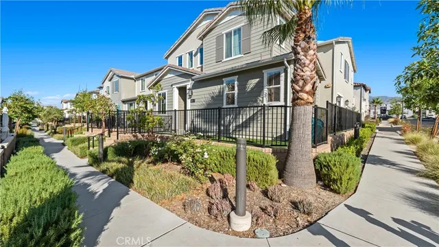 a view of a house with a garden
