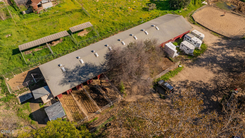 10522-62 Creek Road Ojai, CA 93023 - Photo 7 of 20 an aerial view of a house with a yard and lake view