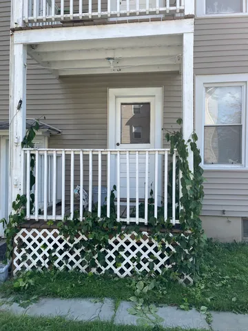 a view of a wooden fence