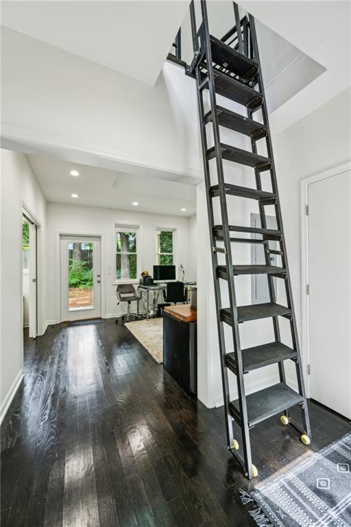 443 Lakeshore Drive Northeast Atlanta, GA 30307 - Photo 30 of 36 a view of entryway and hall with wooden floor