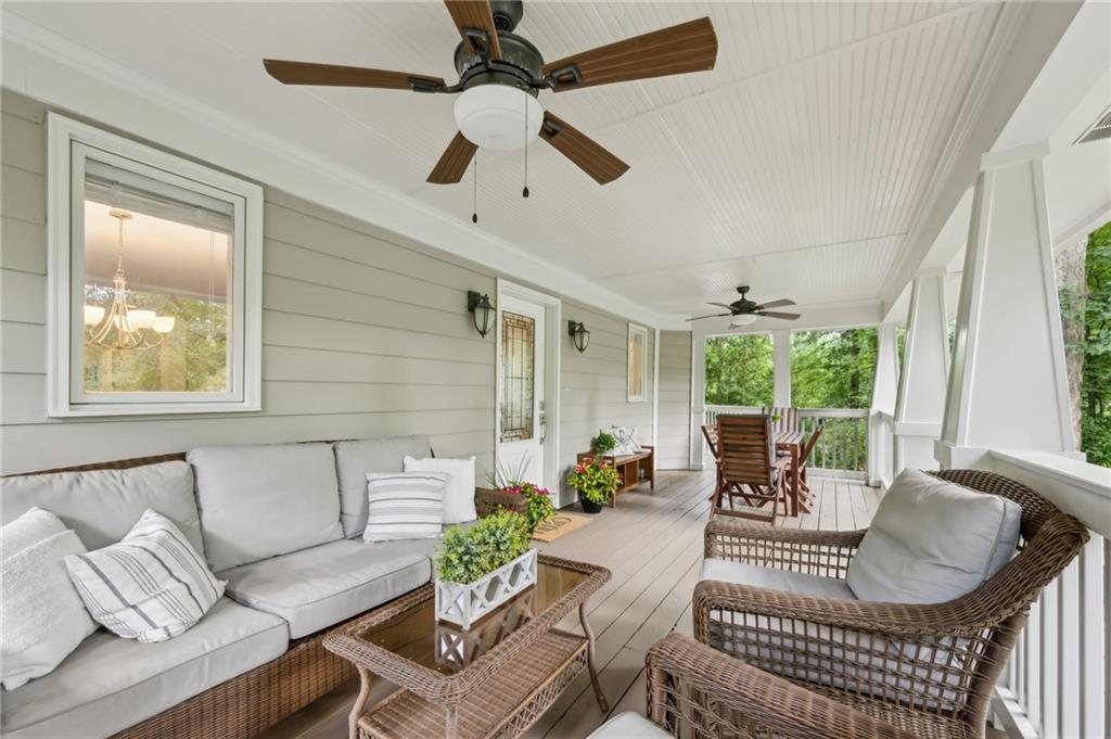 443 Lakeshore Drive Northeast Atlanta, GA 30307 - Photo 3 of 36 a living room with furniture and a large window