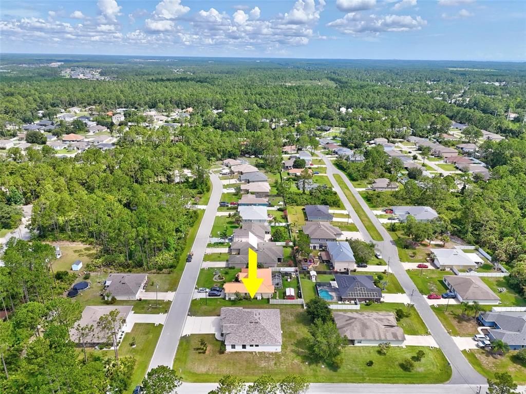 91 Sea Trail Palm Coast, FL 32164 - Photo 12 of 78 an aerial view of residential houses with outdoor space and trees