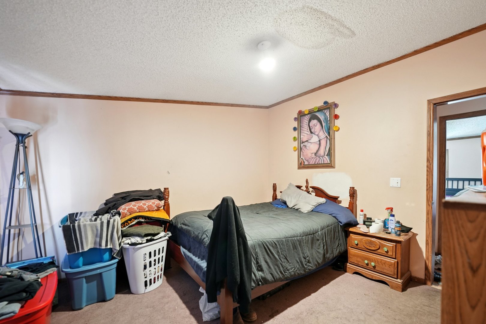 30048 South Klemme Road Beecher, IL 60401 - Photo 22 of 28 a bedroom with bed and a painting on the wall