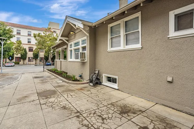 a view of a house with pathway