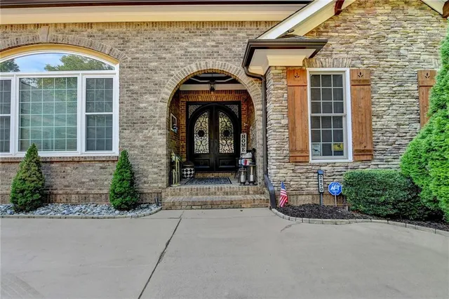a view of outdoor space with seating area