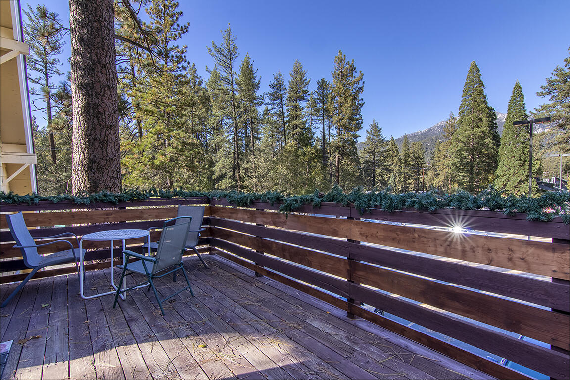 26770 Idyllwild Road Idyllwild, CA 92549 - Photo 41 of 52 a view of outdoor sitting area with furniture and wooden floor
