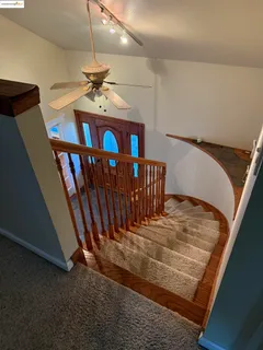 a view of a livingroom with a furniture