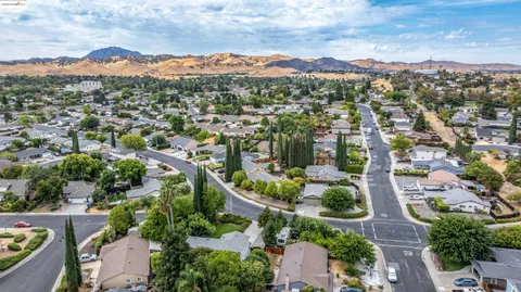 an aerial view of a city
