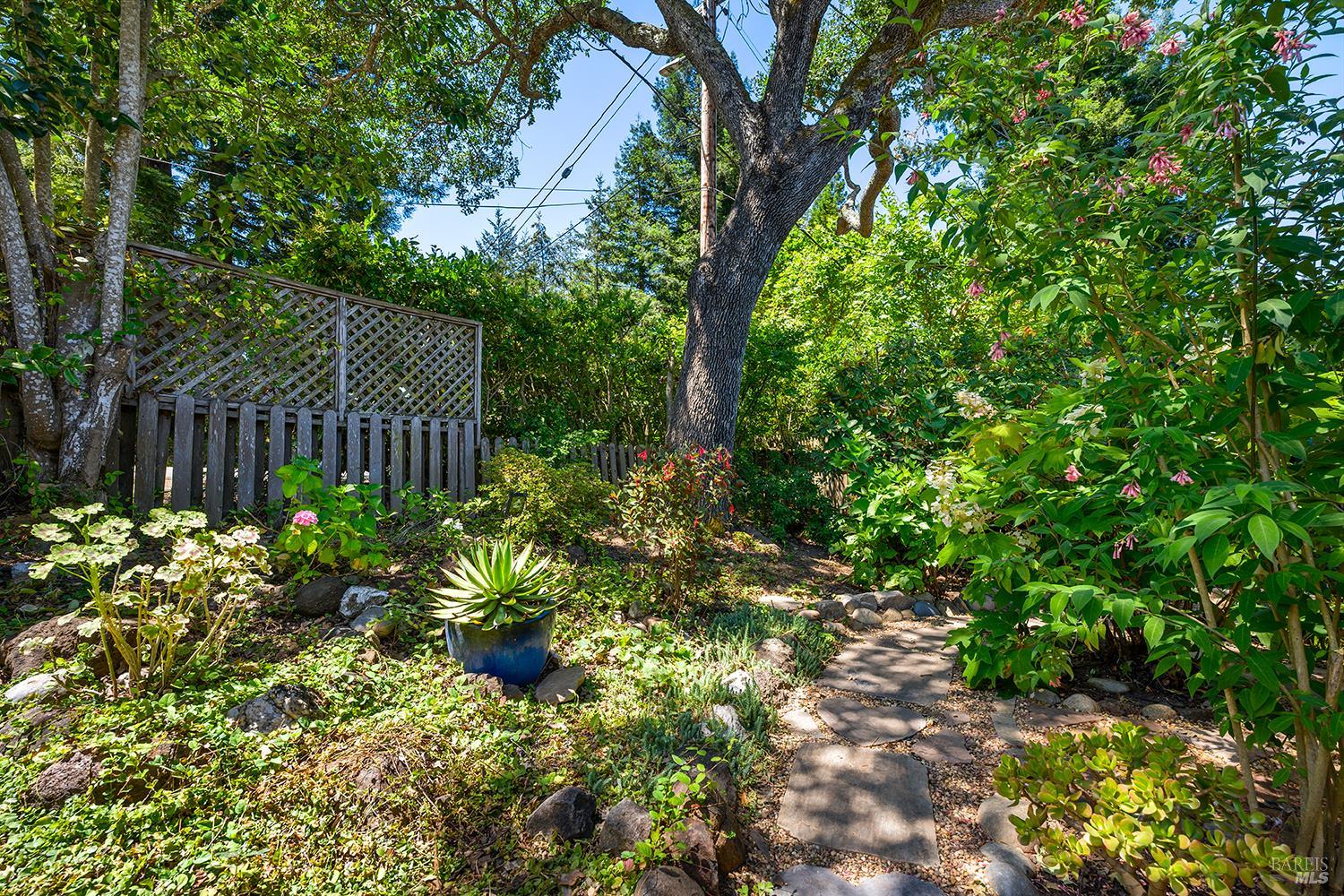 7350 Fircrest Avenue Sebastopol, CA 95472 - Photo 32 of 33 Front shade garden,