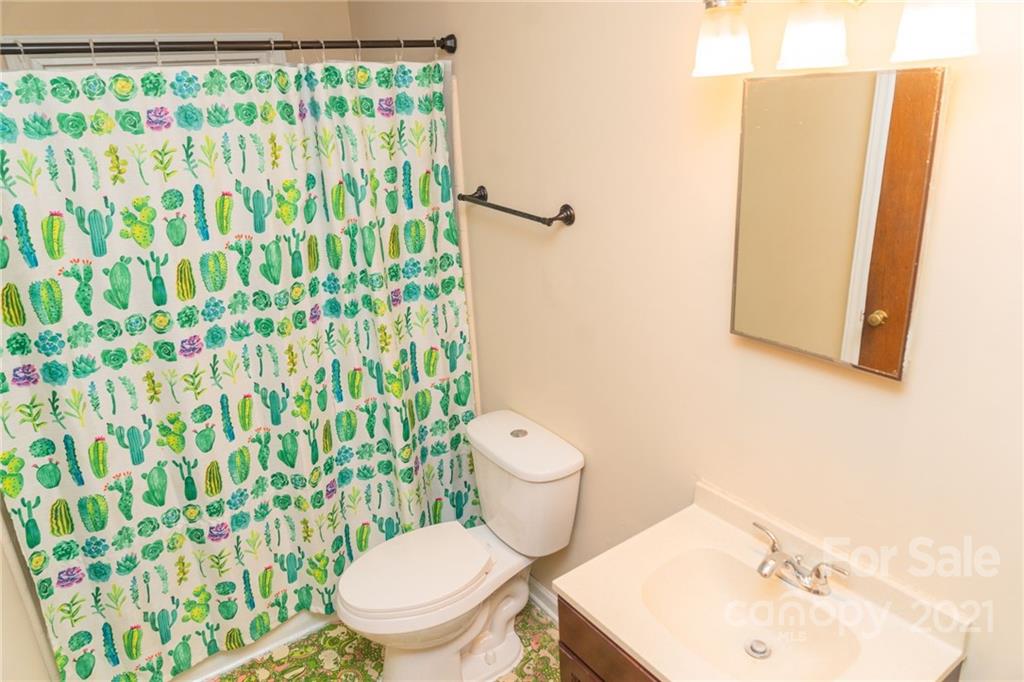 4150 McCoy Street Midland, NC 28107 - Photo 15 of 26 a white toilet sitting next to a shower curtain