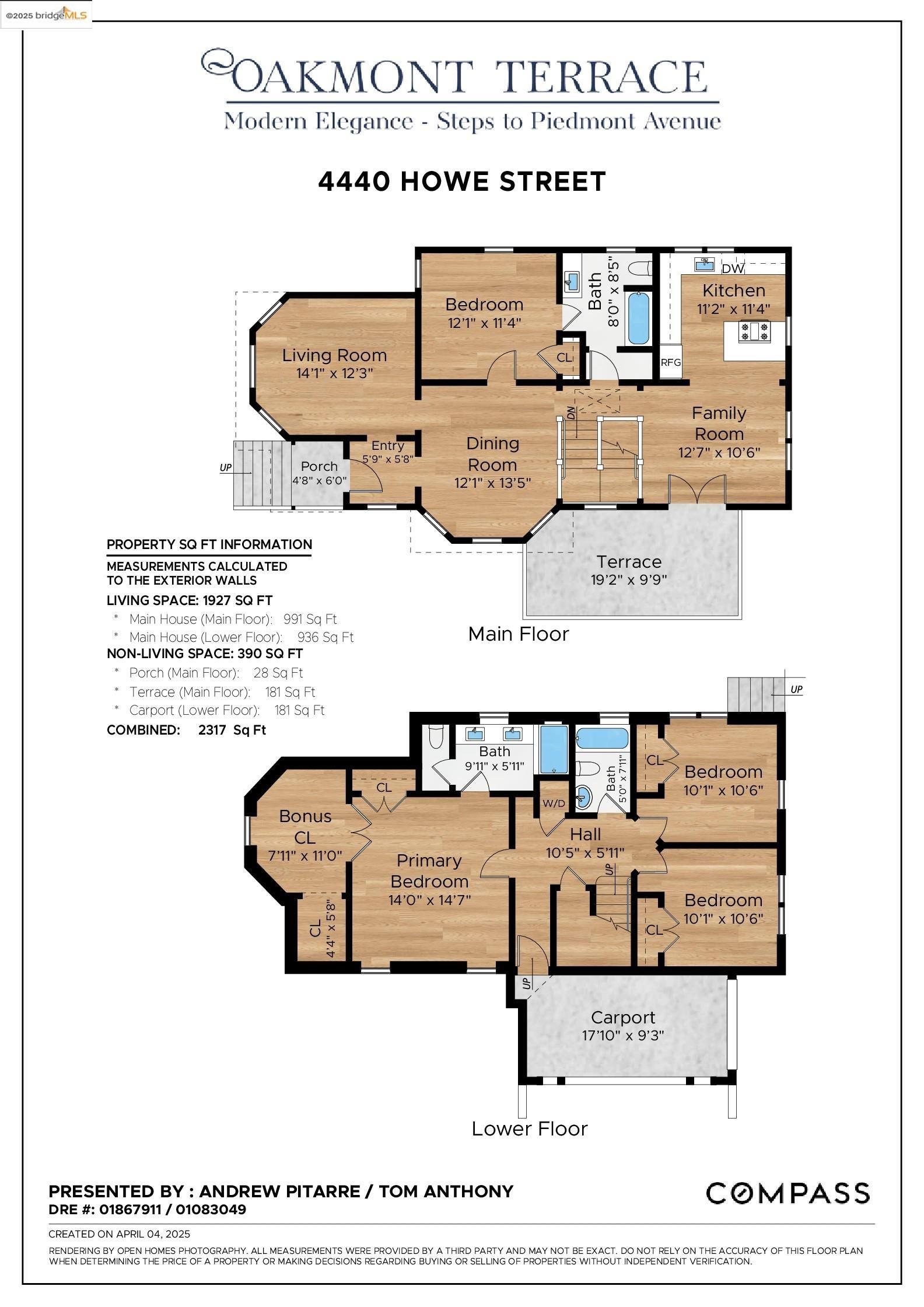 4440 Howe Street Oakland, CA 94611 - Photo 57 of 57 View of floor plan / room layout