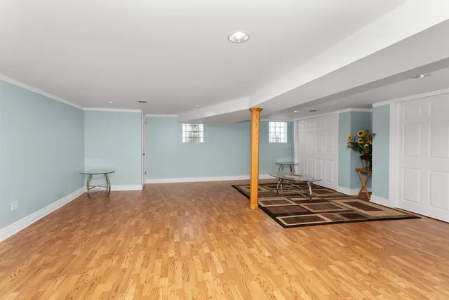 a view of an empty room and window