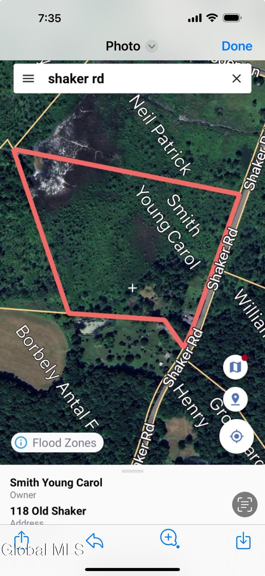 118 Old Shaker Road New Lebanon, NY 12125 - Photo 34 of 37 Carol's map