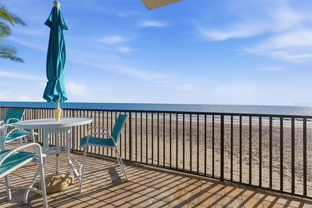 15462 Gulf Boulevard, Unit 406 Madeira Beach, FL 33708 - Photo 36 of 48 a view of balcony with furniture