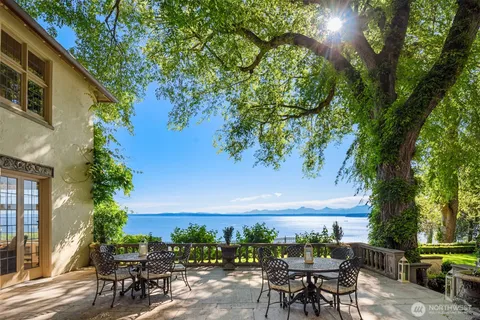 an outdoor view having patio