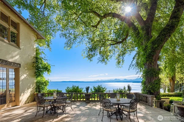 an outdoor view having patio