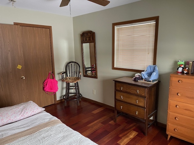 2365 West Southmor Road Morris, IL 60450 - Photo 15 of 25 a bedroom with a bed and wooden floor
