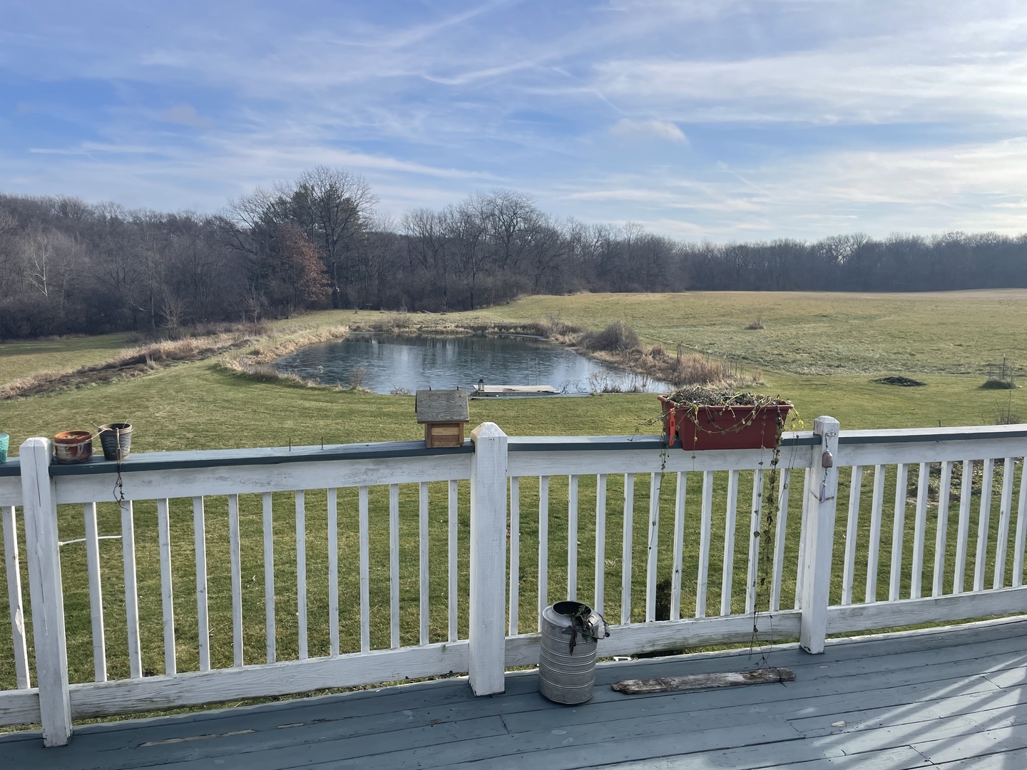 2365 West Southmor Road Morris, IL 60450 - Photo 10 of 25 a view of a lake from a balcony