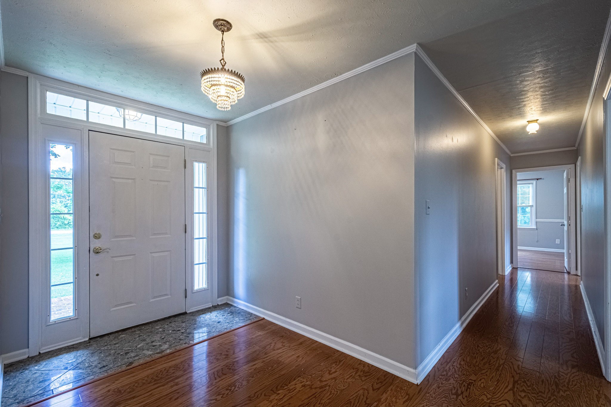 6367 Fall River Road Leoma, TN 38468 - Photo 22 of 50 a view of hallway with wooden floor