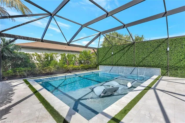 a view of outdoor space with seating area