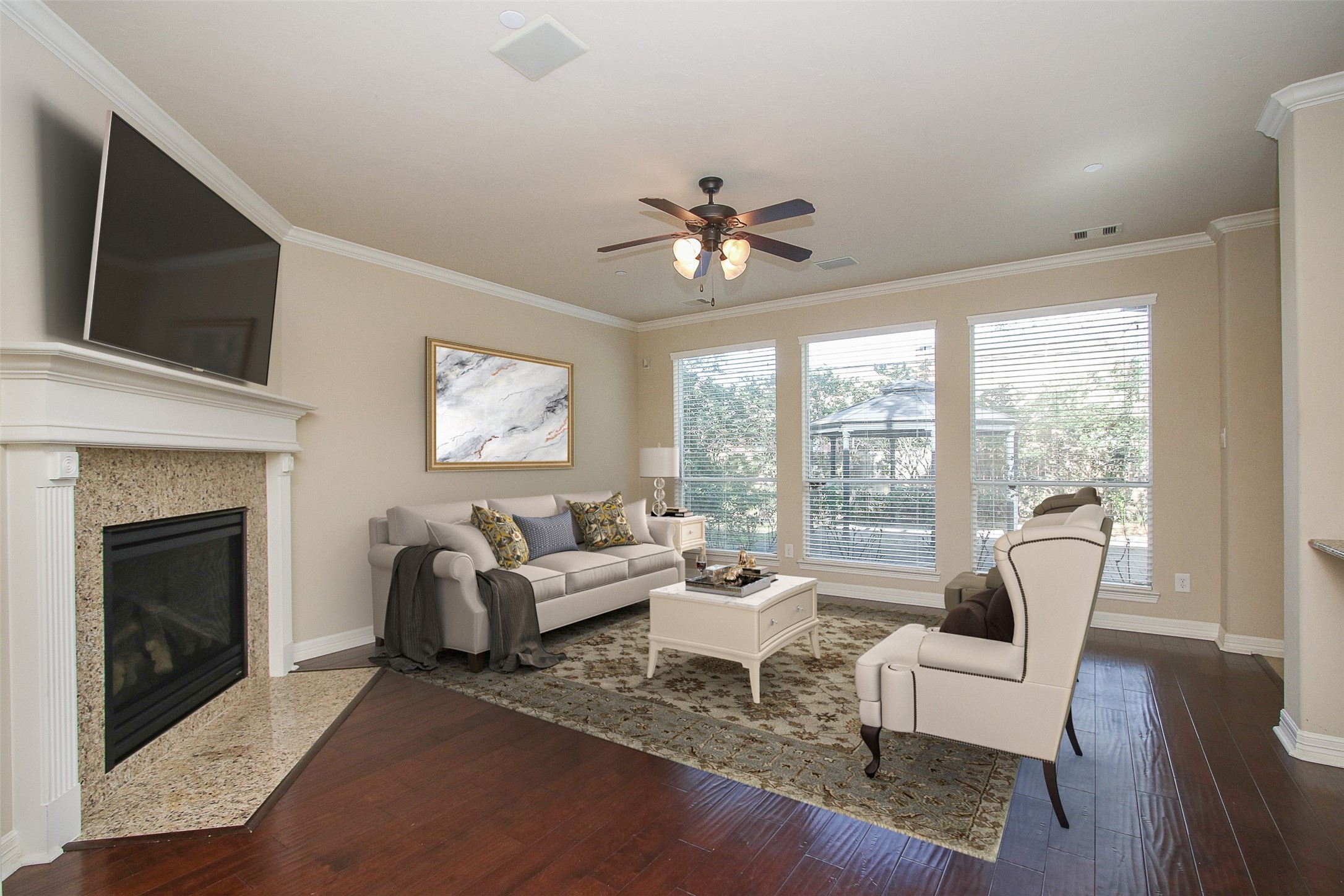 11722 Spriggs Way Houston, TX 77024 - Photo 12 of 49 Virtually staged family room